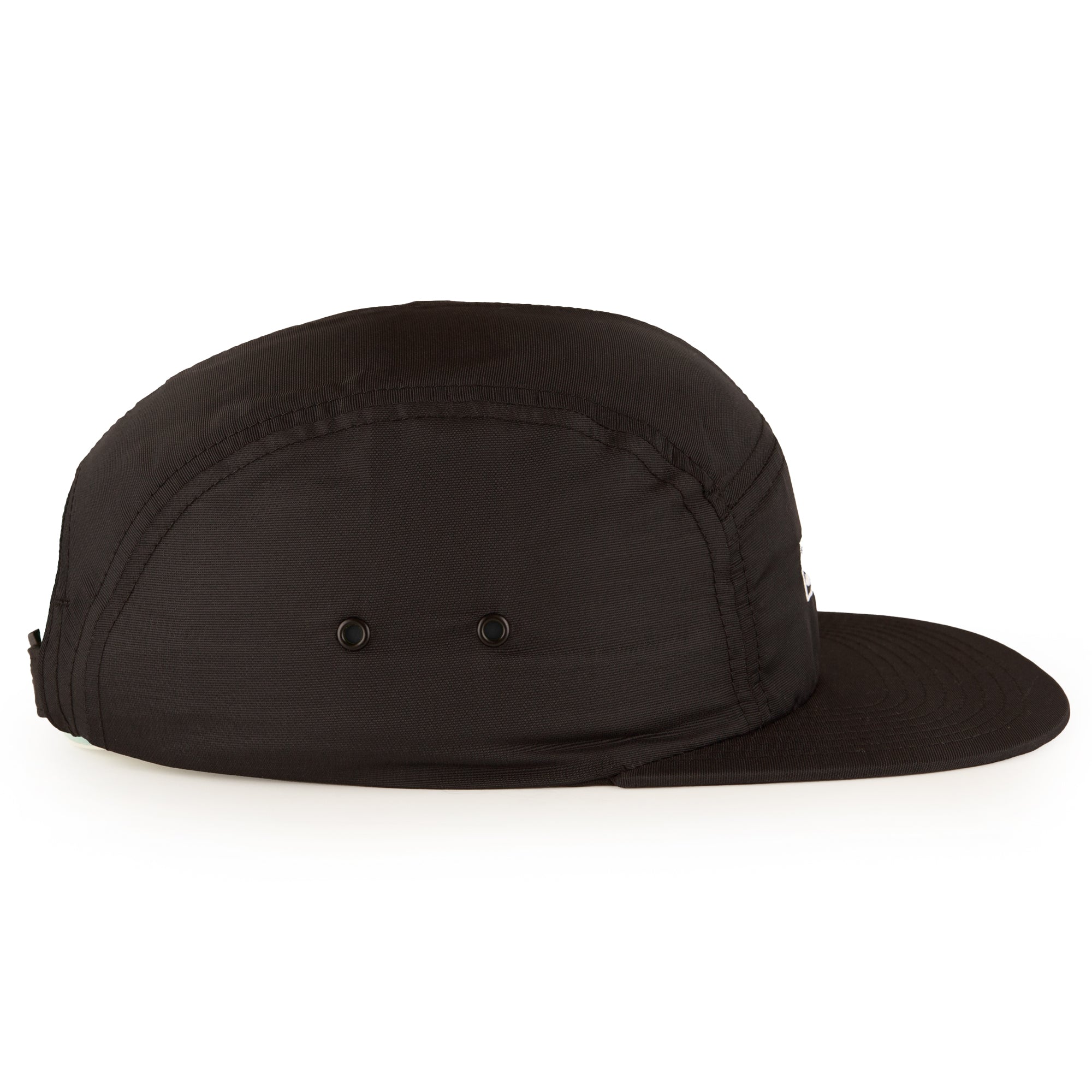 Black Classic Logo 5-Panel Camp Hat