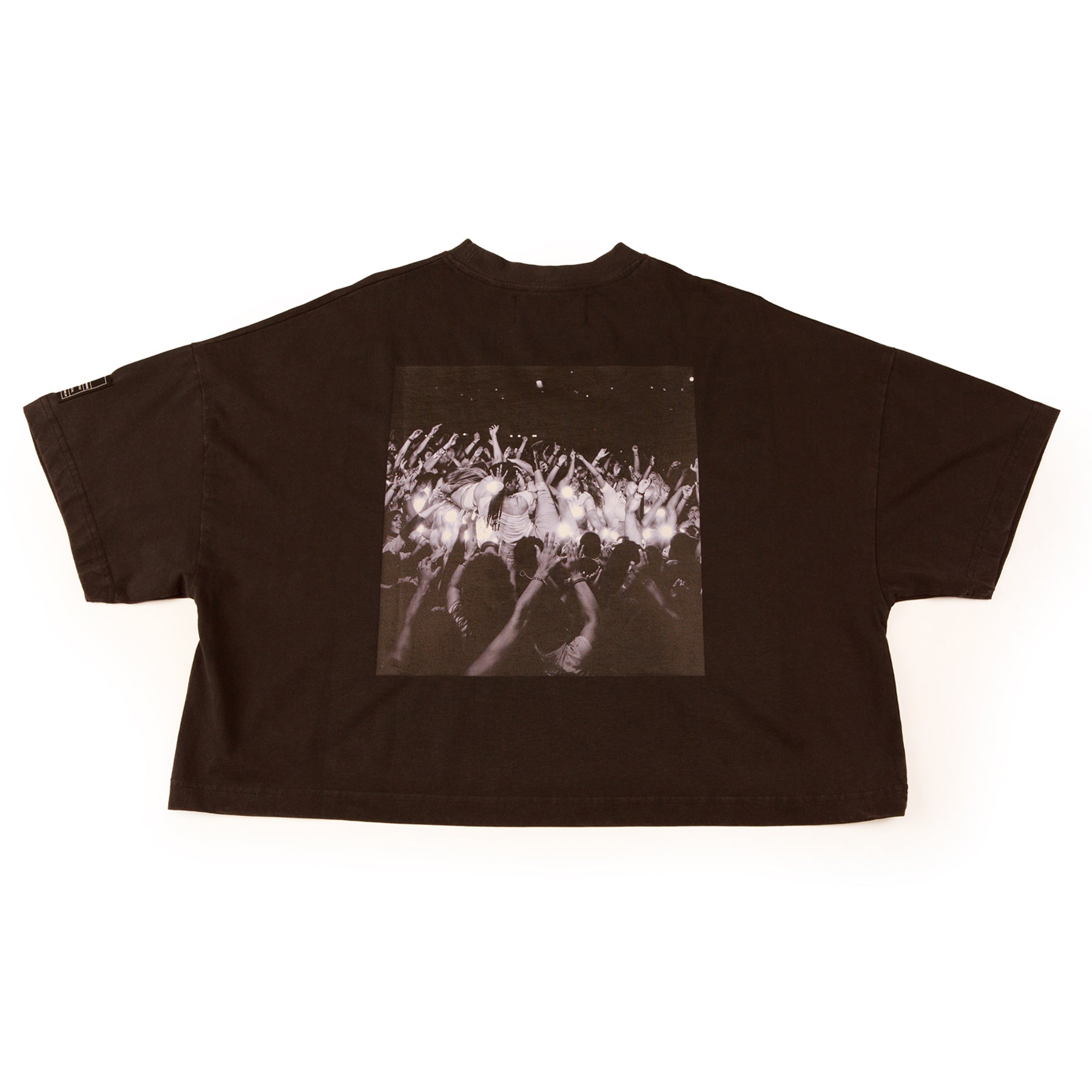 Vintage Black Cropped Tee