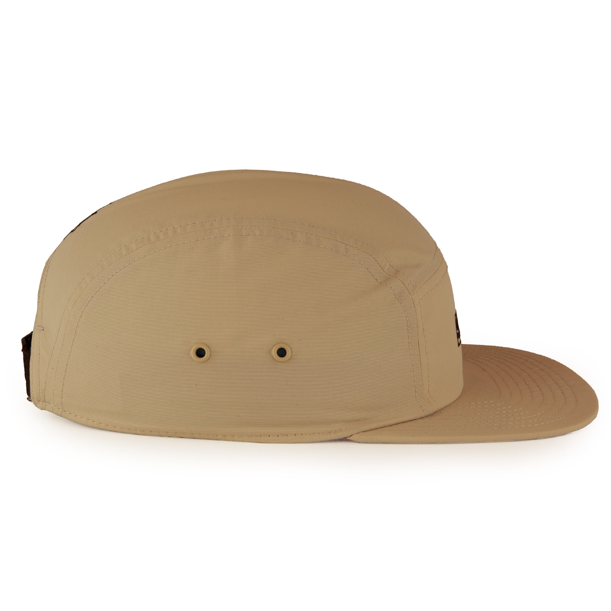 Khaki Brown Classic Logo 5-Panel Camp Hat